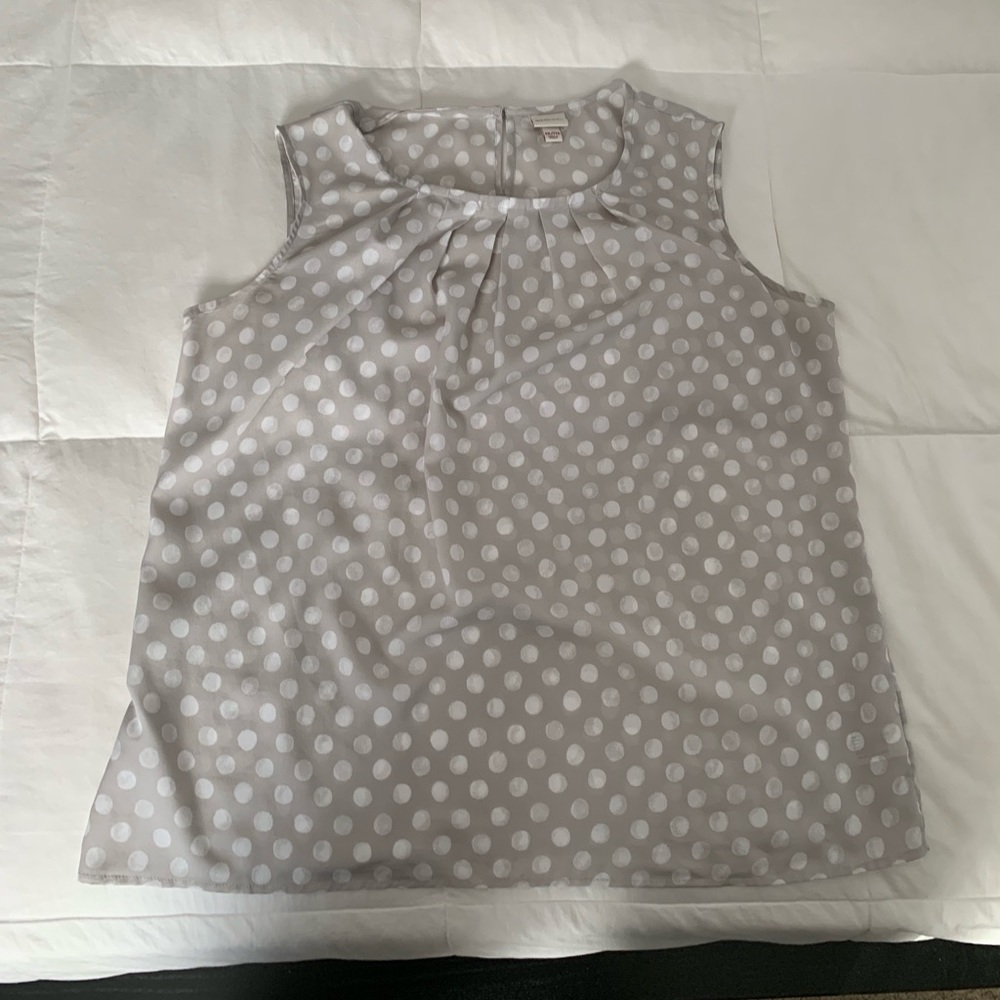merona polk a dot short sleeve blouse